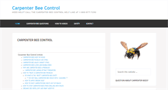 Desktop Screenshot of carpenterbees.com