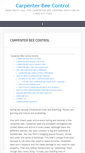 Mobile Screenshot of carpenterbees.com